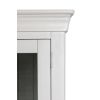 Toulouse Grey Painted Tall Glass Display Cabinet with Drawers - SPRING SALE - 12