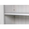 Toulouse Grey Painted Tall Glass Display Cabinet with Drawers - SPRING SALE - 13
