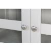 Toulouse Grey Painted Tall Glass Display Cabinet with Drawers - SPRING SALE - 14