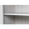 Toulouse Grey Painted Tall Glass Display Cabinet with Drawers - 10% OFF SPRING SALE - 15