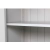 Toulouse Grey Painted Tall Glass Display Cabinet with Drawers - SPRING SALE - 15