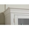 Toulouse Grey Painted Tall Glass Display Cabinet with Drawers - SPRING SALE - 5