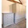 Toulouse Grey Painted Extra Large 4 Door Quad Wardrobe - SPRING SALE - 3