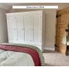Toulouse Grey Painted Extra Large 4 Door Quad Wardrobe - SPRING SALE - 2