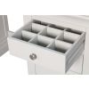 Toulouse Double Pedestal Grey Painted Large Dressing Table / Desk - SPRING SALE - 7