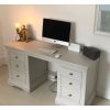 Toulouse Double Pedestal Grey Painted Large Dressing Table / Desk - 10% OFF SPRING SALE - 3