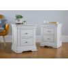 Pair of Toulouse Grey 2 drawer bedside tables - SPRING SALE - 2