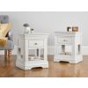Pair of Toulouse Grey 1 Drawer Assembled Bedside Tables - SPRING SALE - 2