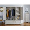 Toulouse Grey Painted Triple Wardrobe with Drawers - 10% OFF SPRING SALE - 3
