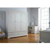 Toulouse Grey Painted Triple Wardrobe with Drawers - 10% OFF SPRING SALE - 6