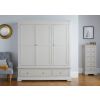 Toulouse Grey Painted Triple Wardrobe with Drawers - 10% OFF SPRING SALE - 7
