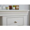Toulouse Grey Painted Single Pedestal Dressing Table / Desk - 10% OFF SPRING SALE - 6