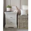 Toulouse Grey Painted 2 Drawer Large Assembled Bedside Table - 20% OFF SPRING SALE - 3
