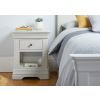 Toulouse Grey Painted One Drawer Bedside Table - 10% OFF SPRING SALE - 5