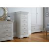 Toulouse Grey Painted 5 Drawer Tallboy Wellington Chest - SPRING SALE - 3
