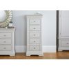 Toulouse Grey Painted 5 Drawer Tallboy Wellington Chest - SPRING SALE - 4