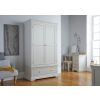 Toulouse Grey Painted Double Wardrobe with Drawer - SPRING SALE - 4
