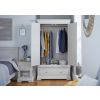 Toulouse Grey Painted Double Wardrobe with Drawer - SPRING SALE - 5