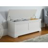 Toulouse Grey Painted Large Blanket Storage Box - SPRING SALE - 2