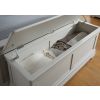 Toulouse Grey Painted Large Blanket Storage Box - SPRING SALE - 6