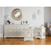 Bedroom Set, Toulouse Grey Large 3 over 4 Drawers and pair of 1 Drawer Bedside Tables - SPRING SALE - 2