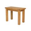 Lichfield Flip Top 100cm 50cm Oak Table 4 Lichfield Brown Leather Oak Chair Set - SPRING MEGA DEAL - 7