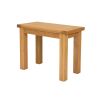Lichfield Flip Top 100cm 50cm Oak Table 4 Lichfield Brown Leather Oak Chair Set - SPRING MEGA DEAL - 8