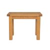 Lichfield Flip Top 100cm 50cm Oak Table 4 Churchill Brown Leather Oak Chair Set - 6