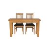 Lichfield Narrow Flip Top Oak Extending Table 140cm x 45cm - 10% OFF SPRING SALE - 8