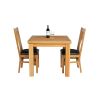 Lichfield Flip Top Extending Square Oak Dining Table 90cm to 180cm - 10% OFF SPRING SALE - 11