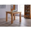 Lichfield Flip Top Extending Square Oak Dining Table 90cm to 180cm - 10% OFF SPRING SALE - 4