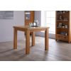 Lichfield Flip Top Extending Square Oak Dining Table 90cm to 180cm - 20% OFF SPRING SALE - 4