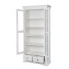 Toulouse White Painted Tall Glass Assembled Display Cabinet with Drawers - SPRING SALE - 12