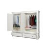 Toulouse White Painted 4 Door Double Hanging Quad Extra Large Wardrobe - 10% OFF CODE SAVE - 2