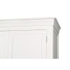Toulouse White Painted 4 Door Double Hanging Quad Extra Large Wardrobe - 10% OFF SPRING SALE - 12