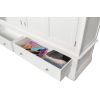 Toulouse White Painted 4 Door Double Hanging Quad Extra Large Wardrobe - 10% OFF SPRING SALE - 14