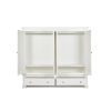 Toulouse White Painted 4 Door Double Hanging Quad Extra Large Wardrobe - 10% OFF CODE SAVE - 5