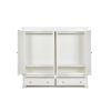Toulouse White Painted 4 Door Double Hanging Quad Extra Large Wardrobe - 10% OFF SPRING SALE - 5