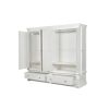 Toulouse White Painted 4 Door Double Hanging Quad Extra Large Wardrobe - 10% OFF SPRING SALE - 7