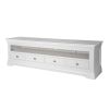 Toulouse White Painted Grande 1.8m Large TV Unit With 4 Drawers - 10% OFF SPRING SALE - 7