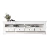 Toulouse White Painted Grande 1.8m Large TV Unit With 4 Drawers - 10% OFF SPRING SALE - 9
