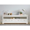 Toulouse White Painted Grande 1.8m Large TV Unit With 4 Drawers - 10% OFF SPRING SALE - 5
