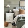 Toulouse White Painted 2 Drawer Large Bedside Table - 20% OFF WINTER SALE - 12