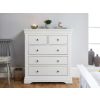 Toulouse White Painted 2 Over 3 Chest of Assembled Drawers - 10% OFF CODE SAVE - 6