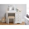 Toulouse White Painted Single Pedestal Dressing Table / Home Office Desk - SPRING SALE - 8