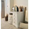 Toulouse White Painted Single Pedestal Dressing Table / Home Office Desk - SPRING SALE - 3