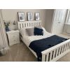 Toulouse White Painted 4 foot 6 inches Slatted Double Bed - 10% OFF SPRING SALE - 2