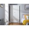 Toulouse White Painted Double Wardrobe with Drawer - SPRING SALE - 7