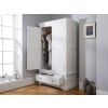 Toulouse Brilliant White Painted Double Wardrobe with Drawer - SPRING SALE - 8