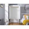 Toulouse Brilliant White Painted Double Wardrobe with Drawer - SPRING SALE - 9